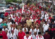 Deklarasi Pasangan Calon Bupati Dan Wakil Bupati Lamteng, Ardito Wijaya Sempat Menyampaikan Arti Sebuah Pemimpin