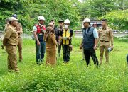 Akan Dibenahi, Wakil Bupati Lamteng Ardito Wijaya Mengecek Langsung Taman Tugu Canang Gunung Sugih