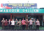 I KOMANG KOHERI SAMBUT KUNKER PANGDAM DI WILAYAH MAKODIM 0411/KM. METRO