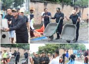 Bupati Lampung Tengah Ardito Wijaya Apresiasi Warga Cor Jalan Secara Mandiri, Salurkan 70 Ton Batu Spelit