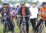 Gowes Bareng Di Seputih Mataram, Bupati Ardito Tekankan Pentingnya Silaturahmi Dan Ketertiban
