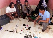 Tekab 308 Polsek Bumi Ratu Nuban Tangkap Pelaku Pencurian Besi, Ditemukan Juga Narkotika dan Senjata Modifikasi
