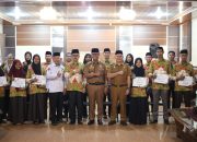 Kafilah MTQ Lampung Tengah Disambut Bupati Usai Berlaga Di Tingkat Provinsi