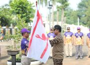 Bupati Lampung Tengah Resmi Lepas Kontingen Jamda VII Pramuka 2025