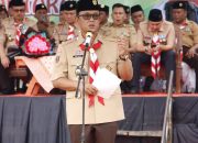 Bupati Ardito Wijaya Pimpin Apel Besar Hari Pramuka ke-64 di Lampung Tengah
