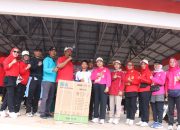 PERWOSI dan GOW Lampung Tengah Gelar Gebyar Senam Beguwai Jejama Wawai