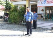 Wabup Lampung Tengah Tekankan Kedisiplinan ASN pada Apel di Kecamatan Bumi Nabung