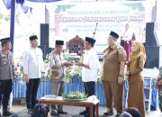 Bupati Ardito Wijaya, Hadiri Pengajian Dan Tasyakuran Selesainya Pembangunan Ruas Jalan Simpang Gayatri Bumi Nabung Ilir