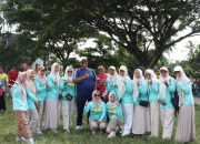 GOW dan Perwosi Lampung Tengah Gelar Gebyar Senam BJW, Ratusan Warga Padati Lapangan Merdeka
