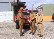 Plt.Bupati Lampung Tengah Serahkan Hibah Kendaraan Rescue BNPB untuk BPBD
