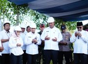 Program KNMP Dimulai, Plt Bupati Lampung Tengah Letakkan Batu Pertama di Kampung Cabang