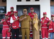 Plt. Bupati Lampung Tengah Lepas Relawan PMI untuk Penanganan Bencana di Tiga Provinsi