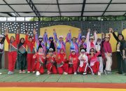 Ketua Perwosi Lampung Tengah Hadiri Car Free Day di Tugu Canang Gunung Sugih