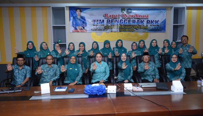 Ni Ketut Dewi Nadi Komang Koheri Buka Rakor TP PKK Lampung Tengah 2026, Dorong Penguatan Dasawisma