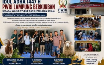 Momentum Idul Adha, DPD PWRI Lampung Tebar Kepedulian Melalui Kurban