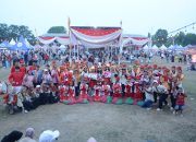 Parade Drumband Meriahkan HUT ke-80 Kabupaten Lampung Tengah