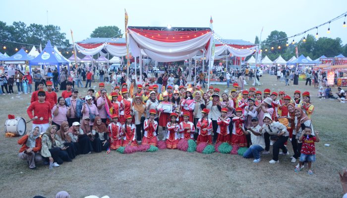 Parade Drumband Meriahkan HUT ke-80 Kabupaten Lampung Tengah