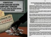 DUGAAN KORUPSI DANA KESRA LAMPUNG TENGAH TA 2025: MILIARAN RUPIAH DIDUGA DISELEWENGKAN