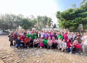 Plt Ketua TP PKK Lampung Tengah Hadiri Senam Sekinker Gelowing Bersama