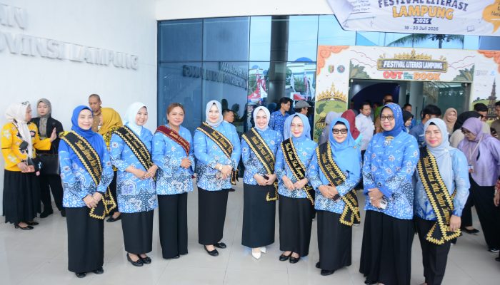 Plt Bunda Literasi Lampung Tengah Hadiri Pembukaan Festival Literasi Provinsi Lampung 2026
